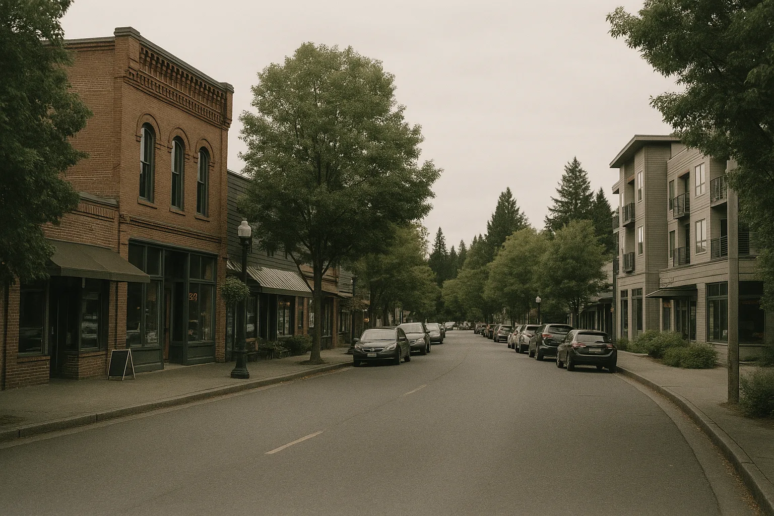 Charming Bothell downtown area